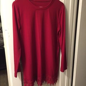 Red tunic size large